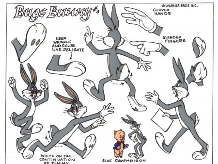 Bugs Bunny Hand-Painted Model Sheet For Cheap