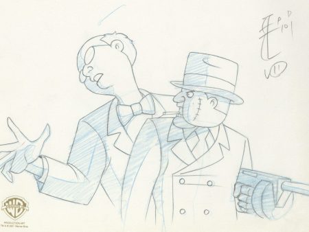 Batman The Animated Series Original Production Drawing: Ventriloquist Fashion