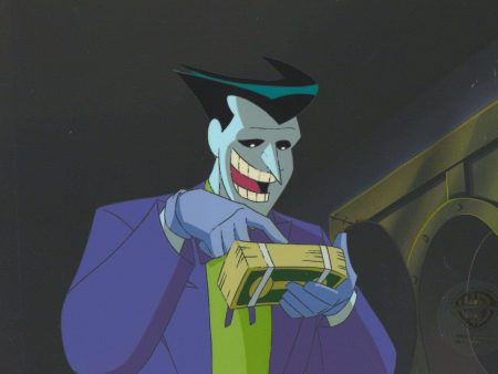 The New Batman Adventures Original Production Cel With Matching Drawing: Joker Sale