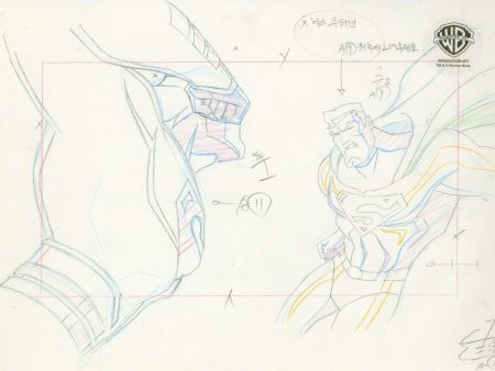 Superman Doomsday Original Production Drawing: Superman, Superman Clone Cheap