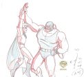 Batman The Animated Series Original Production Drawing: Robin and Bane For Cheap