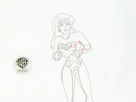 Justice League Original Production Drawing: Wonder Woman For Sale