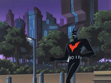 Batman Beyond Original Production Cel on Original Background: Batman Cheap