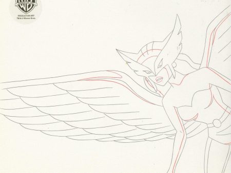 Justice League Original Production Drawing: Hawkgirl For Discount