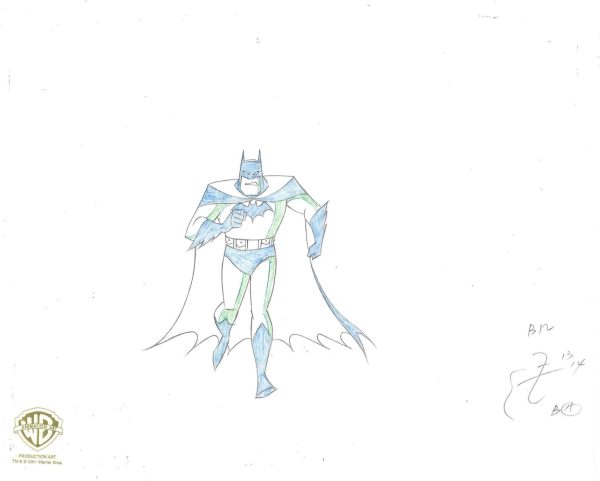 The New Batman Adventures Original Production Drawing: Batman Sale