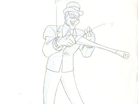 Batman The Animated Series Original Production Drawing: Riddler Supply