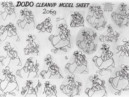 Pat The Dodo Original Production Model Sheet (Framed) For Cheap