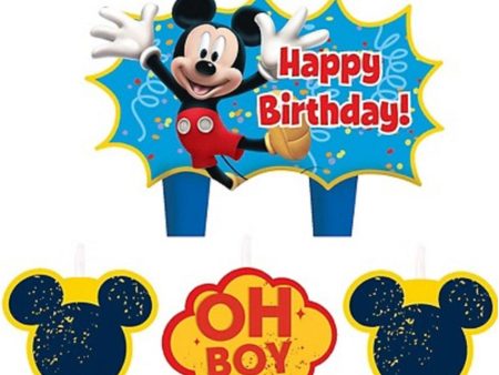 Mickey Mouse Molded Cake Candle Set Fashion