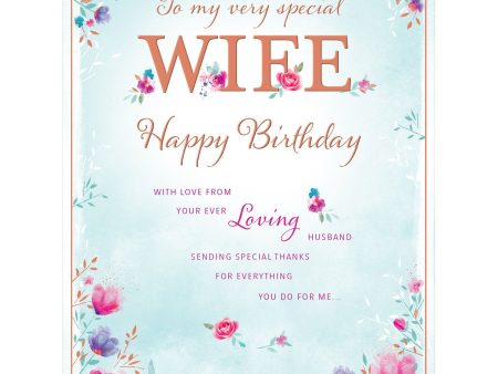 Very Special Wife Birthday Greeting Card Supply