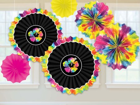 Summer Neon Paradise Paper Fan Decoration Hot on Sale