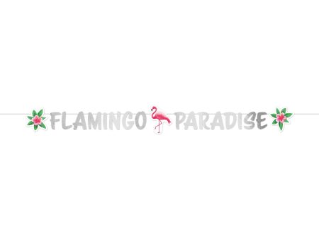 Flamingo Paradise Letter Banner 135cm Hot on Sale