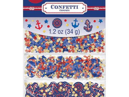 Anchors Aweigh Paper & Foil Confetti 1.2oz Supply