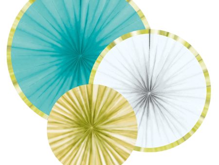 Pineapple Vibes Assorted Fan Decoration 3pcs For Sale