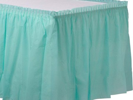 Robins Egg Blue Plastic Tableskirt Online Sale