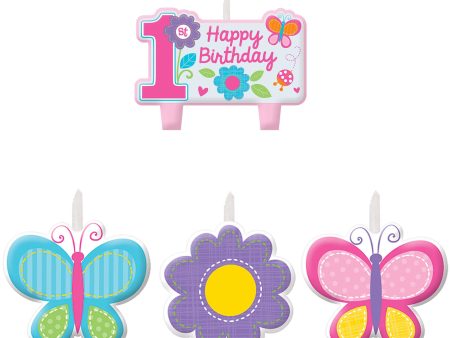 Sweet Birthday Girl Candle Set 4pcs Cheap