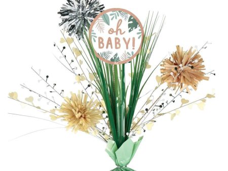 Baby Shower Soft Jungle Hello Baby Spray Centerpiece Decoration 18in For Cheap