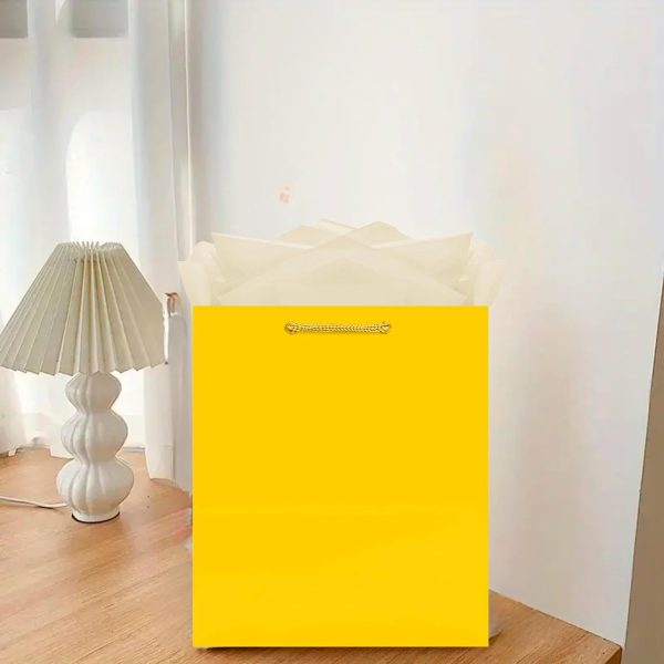 Sunshine Yellow Medium Glossy Bag Online