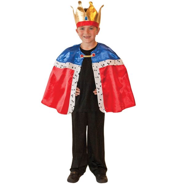 Child King s Cape & Crown Costume Online Sale