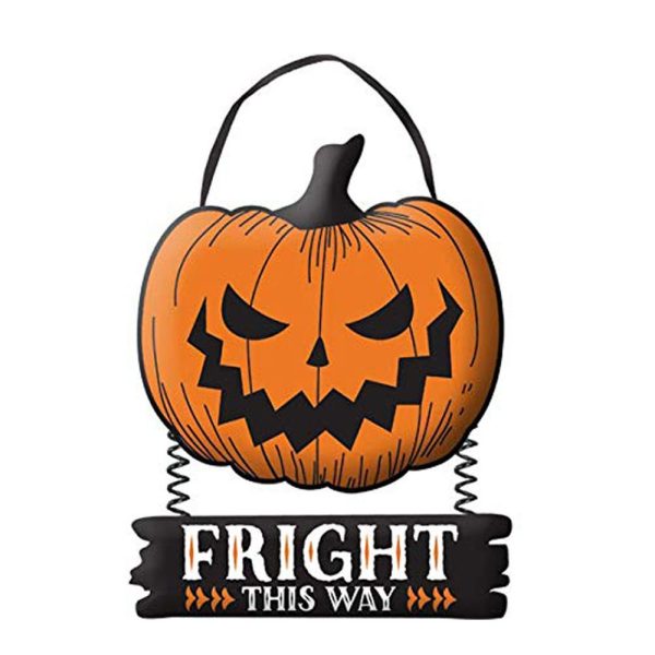 Fright This Way Hanging Sign Decoration Supply