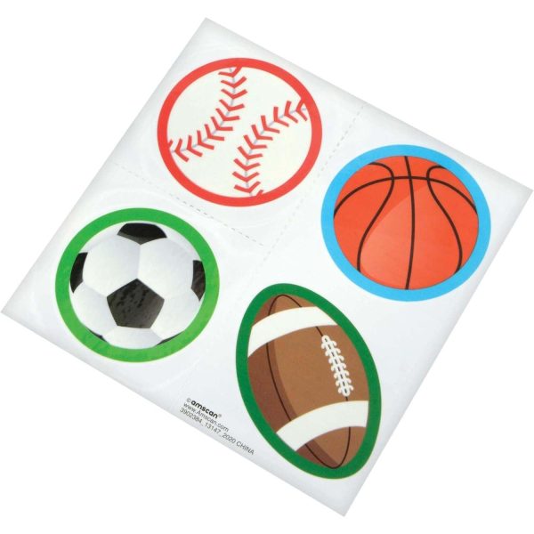 Sports Ball Tattoo Hi-Count Favors 48pcs Sale