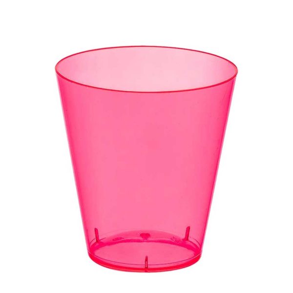 Bright Pink Shot Glasses Plastic 2oz 100pcs Cheap