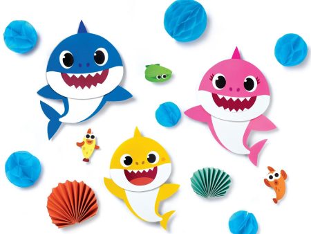 Baby Shark Cutout Wall Decorating Kit Decoration For Cheap