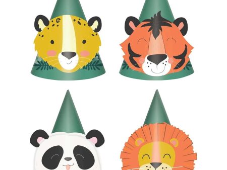 Get Wild Cone Hats Multipack 8pcs Cheap