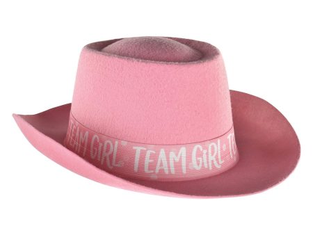 Gender Reveal Felt Girl Hat One Size Cheap