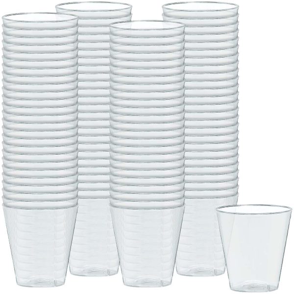 Clear Plastic Shot Glasses 2oz 100pcs Supply