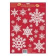 Traditional Snowflakes Glitter Window Decoration Supply